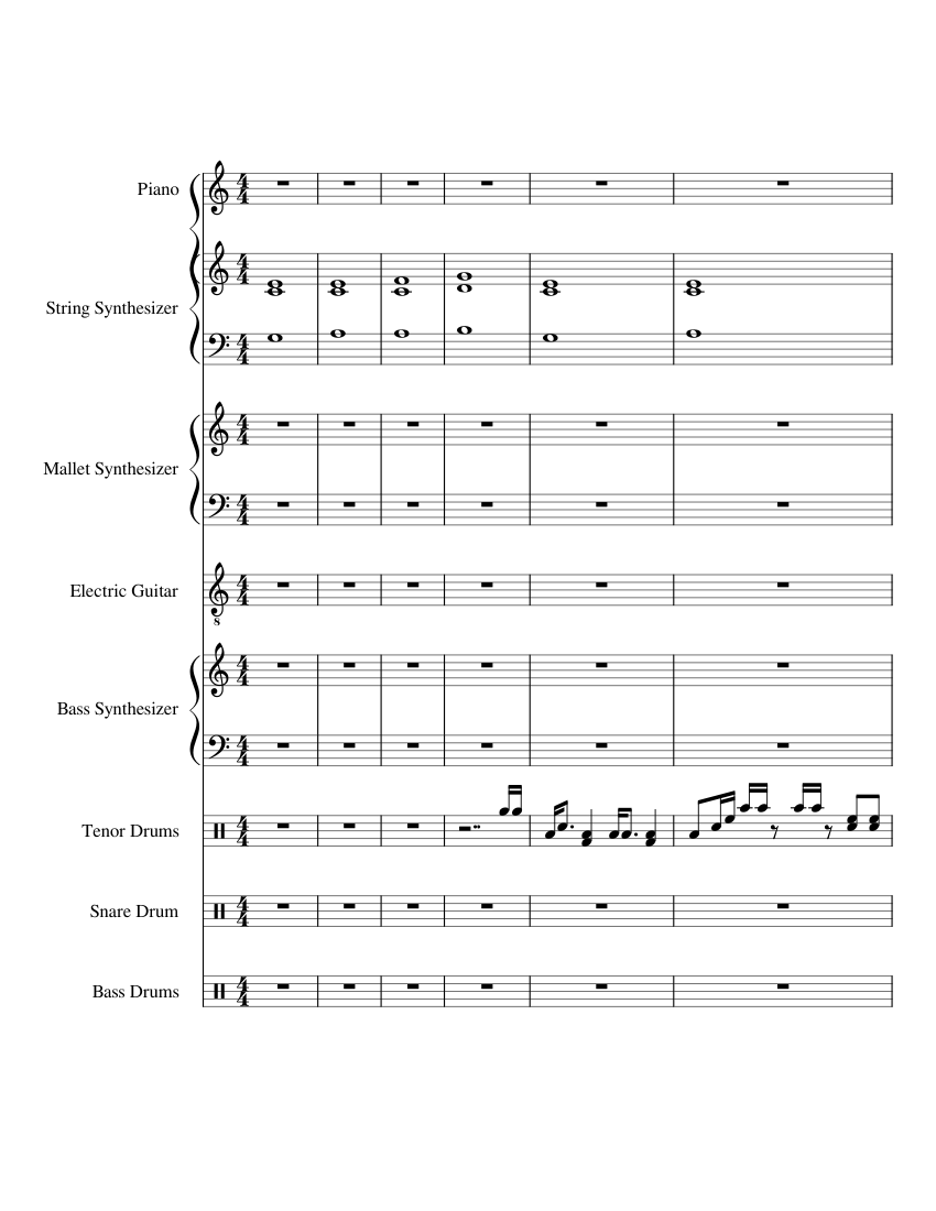 tech-sheet-music-for-piano-snare-drum-guitar-bass-guitar-more