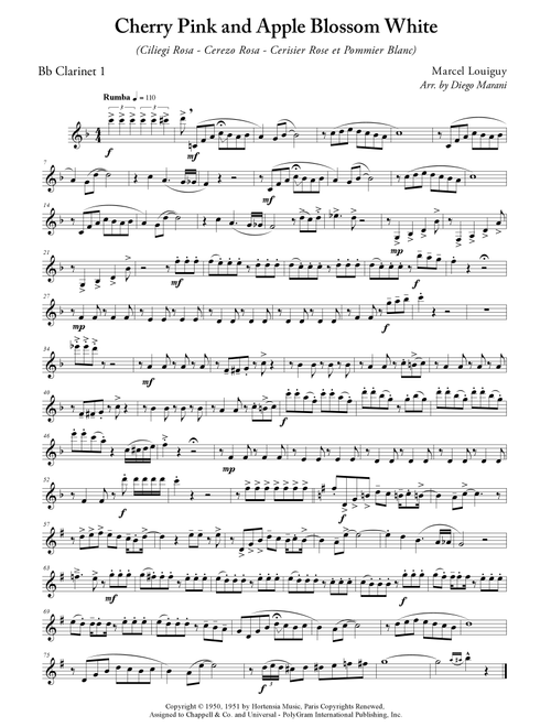 Cherry Pink And Apple Blossom White (Arr. Diego Marani) - Perez "Prez" Prado (Woodwind Ensemble)