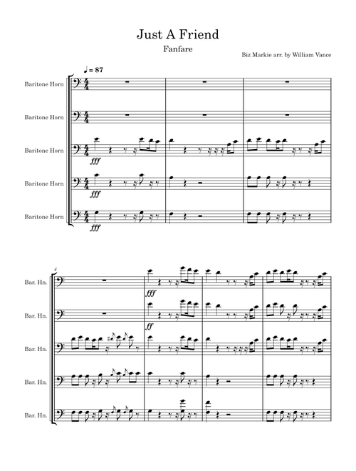 Just a friend Baritone
