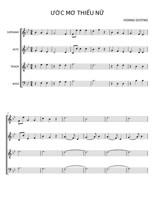 ƯỚC MƠ THIẾU NỮ - HOÀNG DƯƠNG