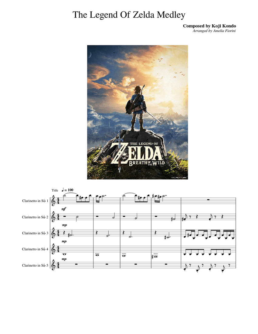 The Legend of Zelda Medley Sheet music for in bflat (Solo
