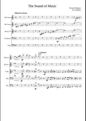 THE SOUND OF MUSIC コンサートバンド楽譜 The Sound of Music - Rodgers & Hammerstein Sheet Music for