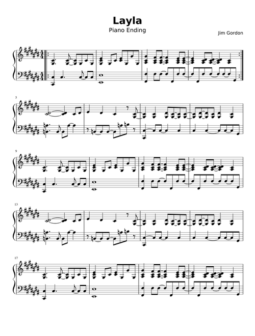 Layla (Piano Ending)