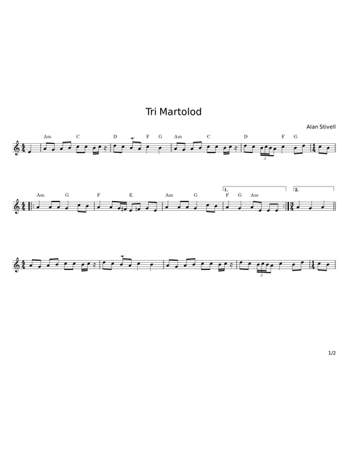 Tri Martolod - Alan Stivell
