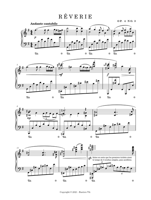 Rêverie // Op. 4 No. 3