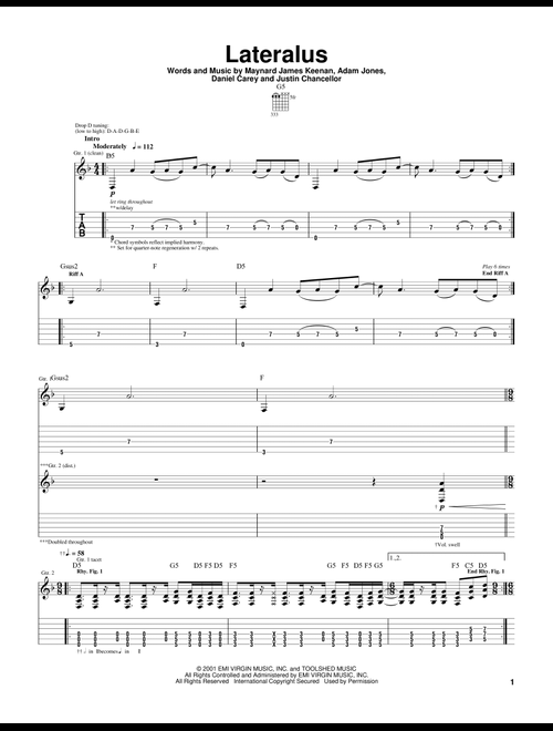 Lateralus - Tool (Guitar Tab)