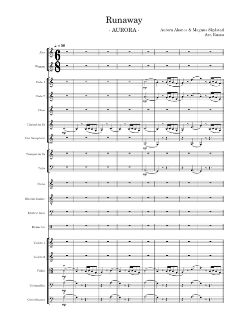 Runaway – AURORA (arr. Rusca)