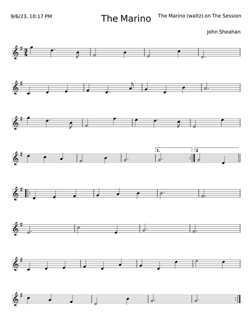 The Marino Waltz - John Sheahan