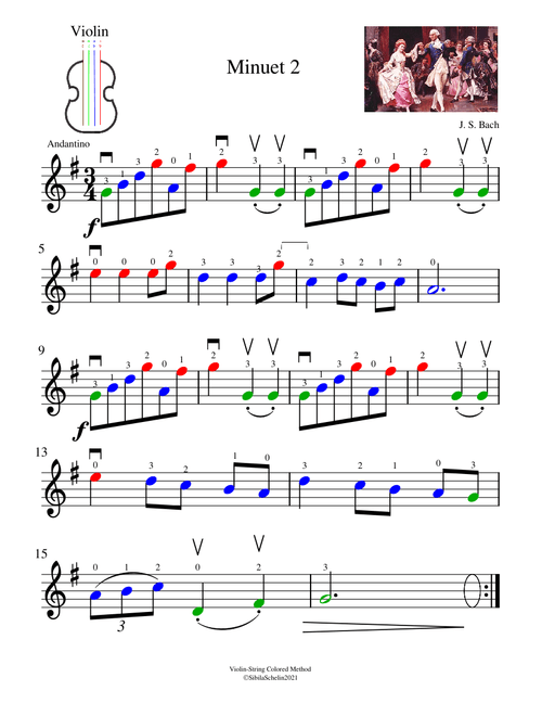 Minuet 2  – Johann Sebastian Bach