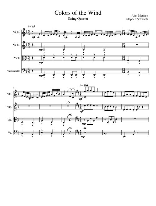 Colors of the Wind- Pocahontas 