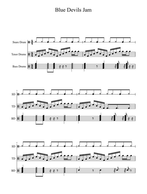 Blue Devils Jam (with marching drums)