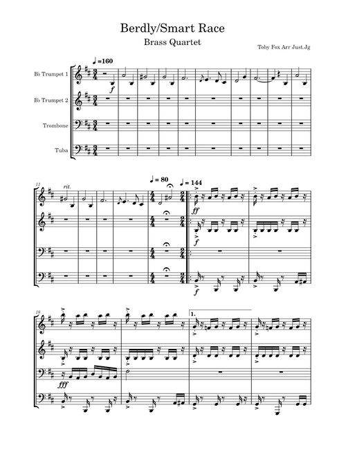 Berdly/Smart Race – Brass Ensemble