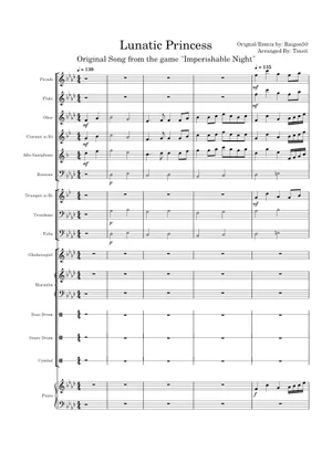 東方永夜抄より 竹取飛翔~Lunatic Princess Sheet music for 東方永夜抄より 竹取飛翔~Lunatic Princess Sheet music for