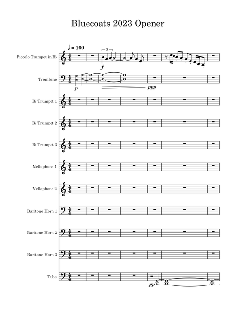 Bluecoats 2023 Opener