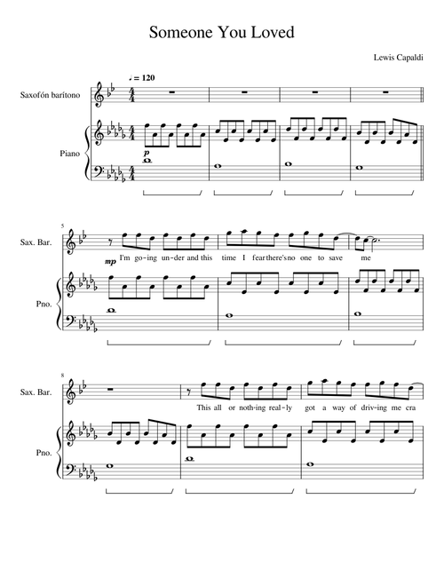 Someone You Loved Sax