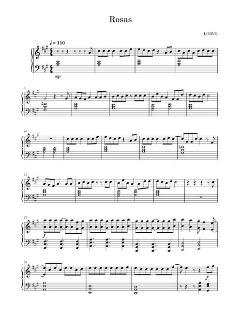Rosas – La Oreja de Van Gogh