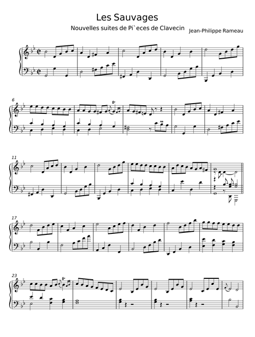 Les Sauvages - Jean-Philippe Rameau