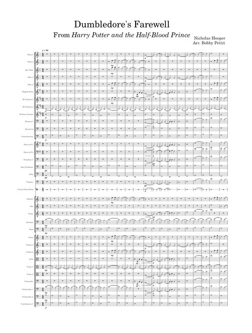 Dumbledore's Farewell (V2) -- Nicholas Hooper / Arr. Bobby Pettit