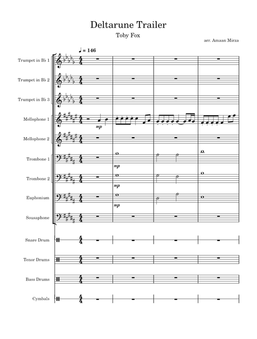 Deltarune Trailer for Drum Corp - OST – Toby Fox