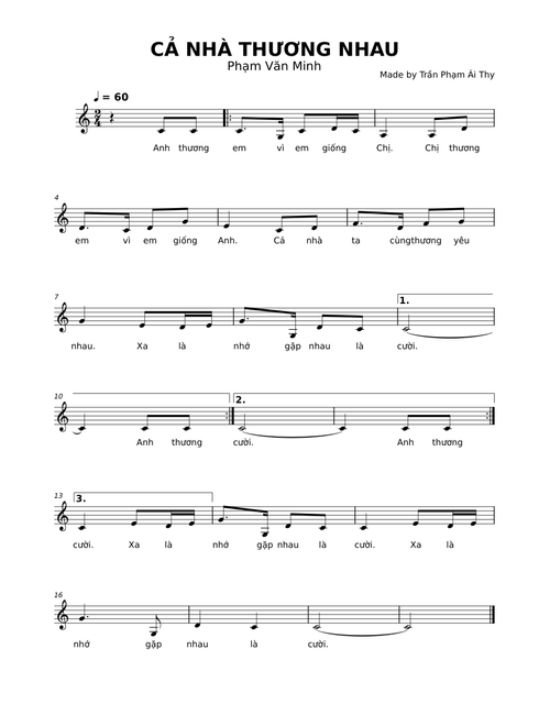 Cả Nhà Thương Nhau – Phan Văn Minh