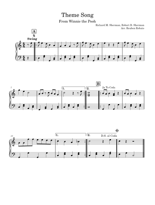Winnie the pooh - theme song – Misc Cartoons Winnie the Pooh Theme Song