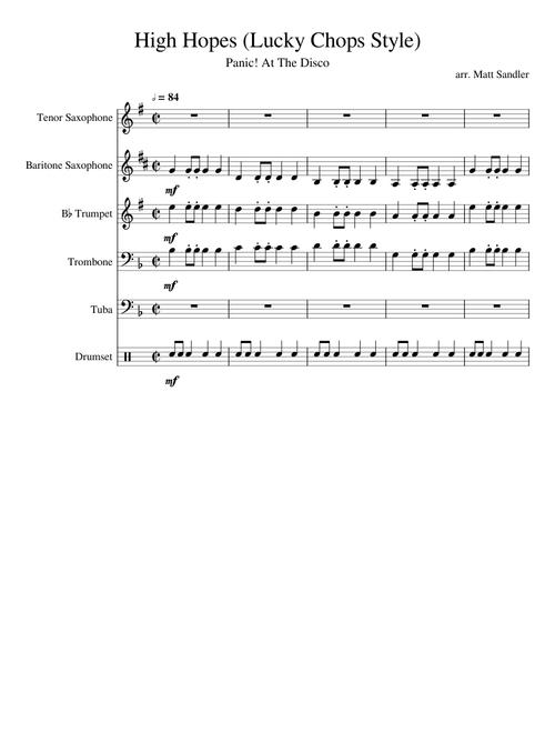 High Hopes (BBB arrangement)
