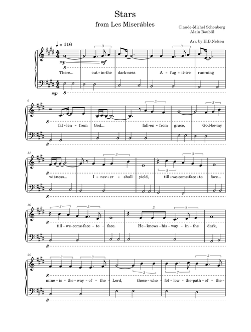 Stars – Claude-Michel Schonberg (from Les Misérables)