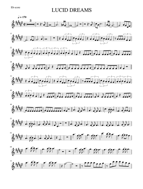 Lucid Dreams - Alto Sax