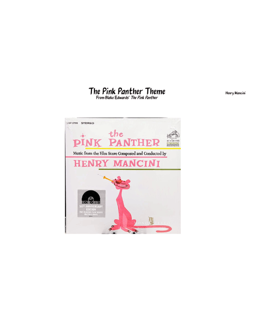 The Pink Panther Theme for Jazz Band