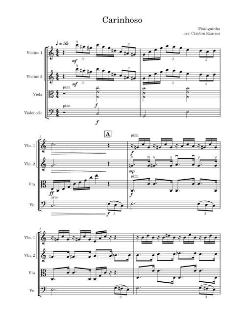 Carinhoso - Quarteto de Cordas