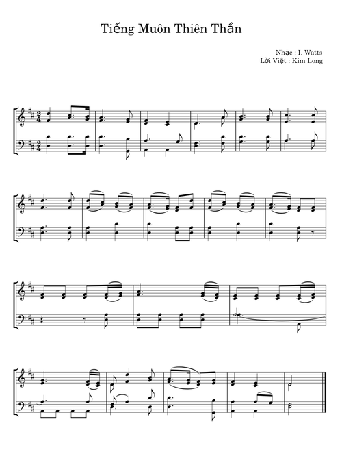 Tiếng Muôn Thiên Thần - I. Watts