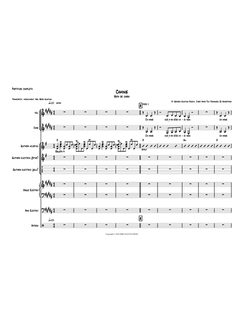 Camins (Arr. Abel Serra Quintana) - Gerardo Quintana Rodeja, Josep Maria Thio Fernandez De Henestrosa (Cover Band)
