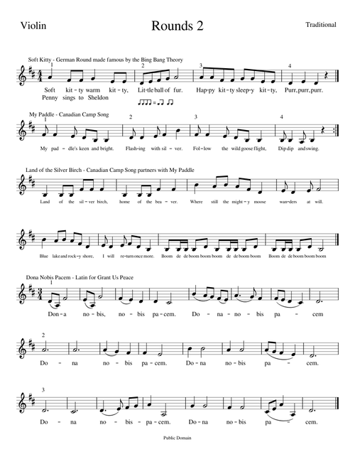 Rounds 2 Violin