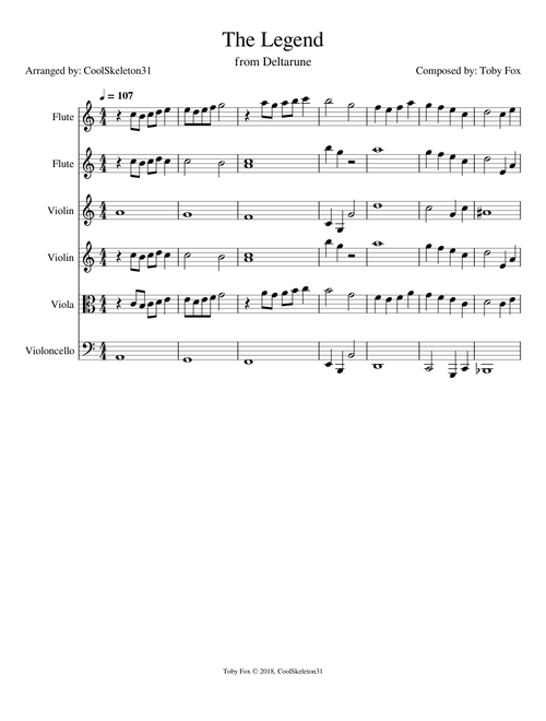 The Legend – Toby Fox : Deltarune Orchestrated
