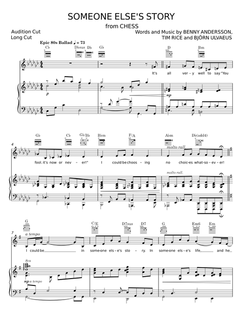 Someone Else's Story - Benny Andersson Band