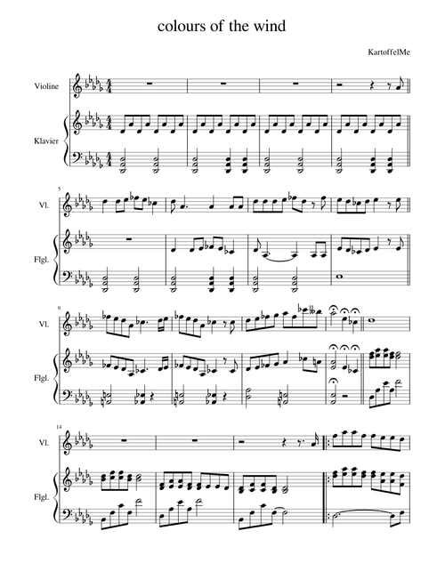 Colours of the wind - Pocahontas