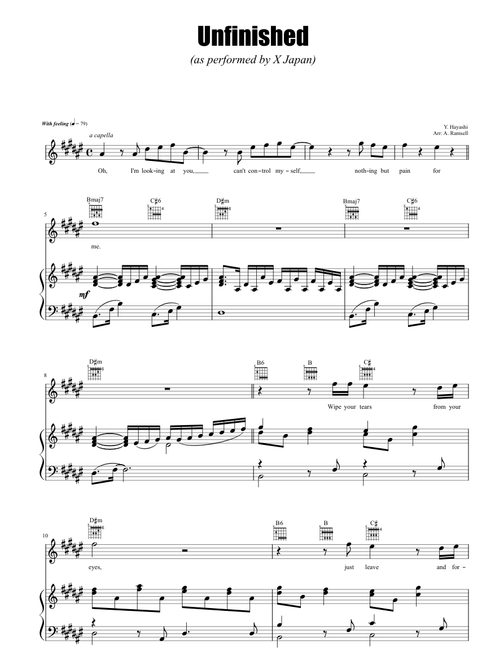 X Japan Ballad Collection sheet music by atomadde | Play, print