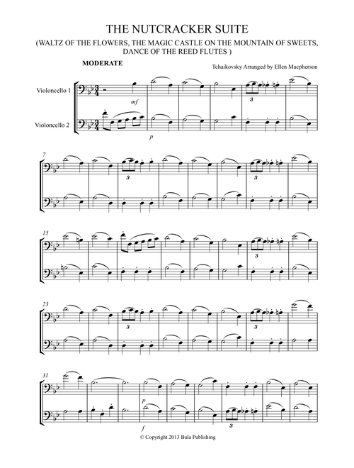 THE NUTCRACKER SUITE - CELLO DUET - (Waltz of the Flowers, The Magic Castle on the Mountain of Sweet (Arr. Ellen Macpherson) - Tchaikovsky (Cello Solo)