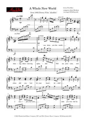 A Whole New World – Alan Menken A Whole New World - String A Whole New World – Alan Menken A Whole New World - String