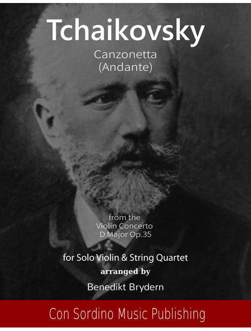 Canzonetta (Andante) from Violin Concerto D Major (Arr. Benedikt Brydern) - PI Tchaikovsky (String Ensemble)
