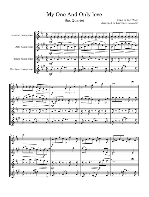 My One and Only Love – Guy Wood, Robert Mellin My One And Only Love