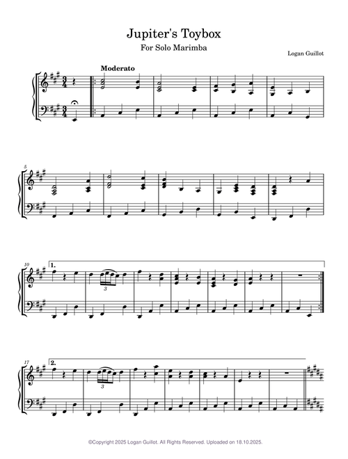 Jupiter's Toybox (Marimba Solo)