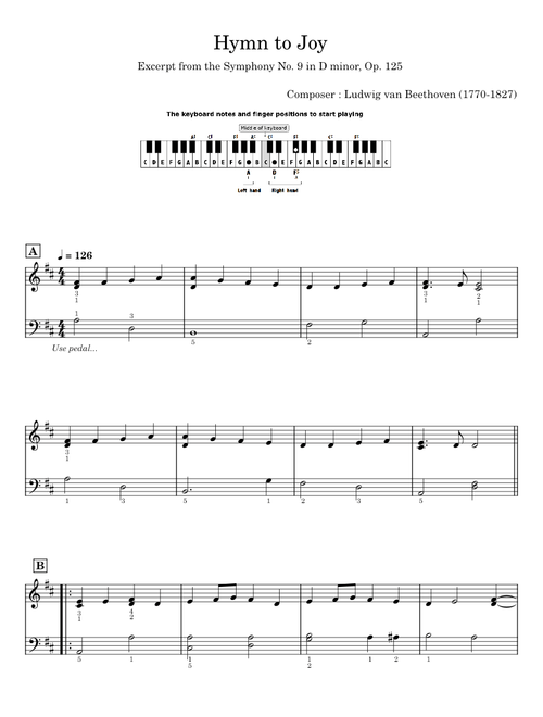 Hymn To Joy - Ludwig Van Beethoven