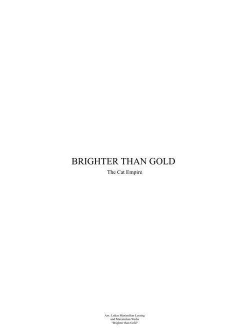 Brighter than Gold (The Cat Empire)