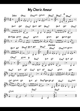 Free My Cherie Amour by Stevie Wonder sheet music | Download PDF