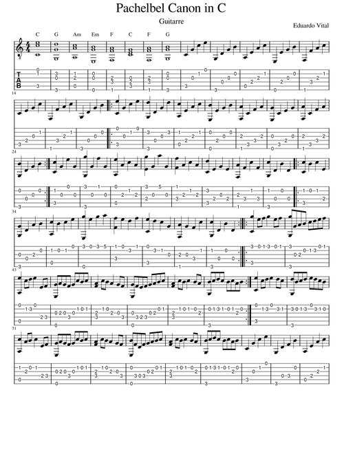 Pachelbel Canon in C