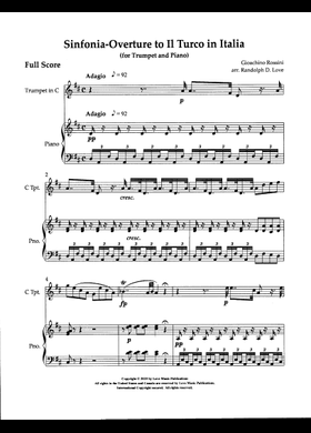 Free Il Turco In Italia by Gioachino Rossini sheet music