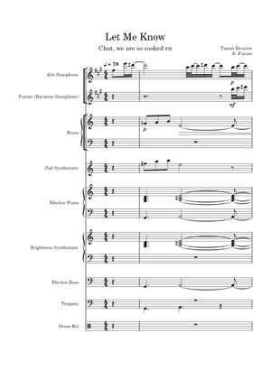 Let Me Know – Tamar Braxton Sheet Music for Trumpet other (Solo ...