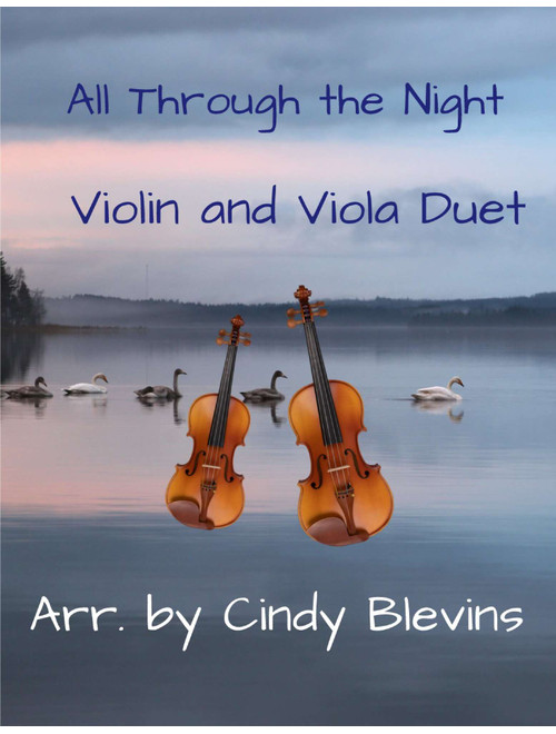 All Through the Night, for Violin and Viola Duet (Arr. Cindy Blevins) - Welsh (Instrumental Duet)