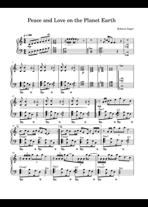 Peace and Love on the Planet Earth | Steven Universe Sheet Music